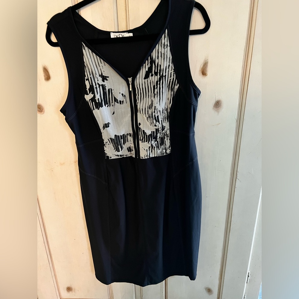 Modern Black and White Dress